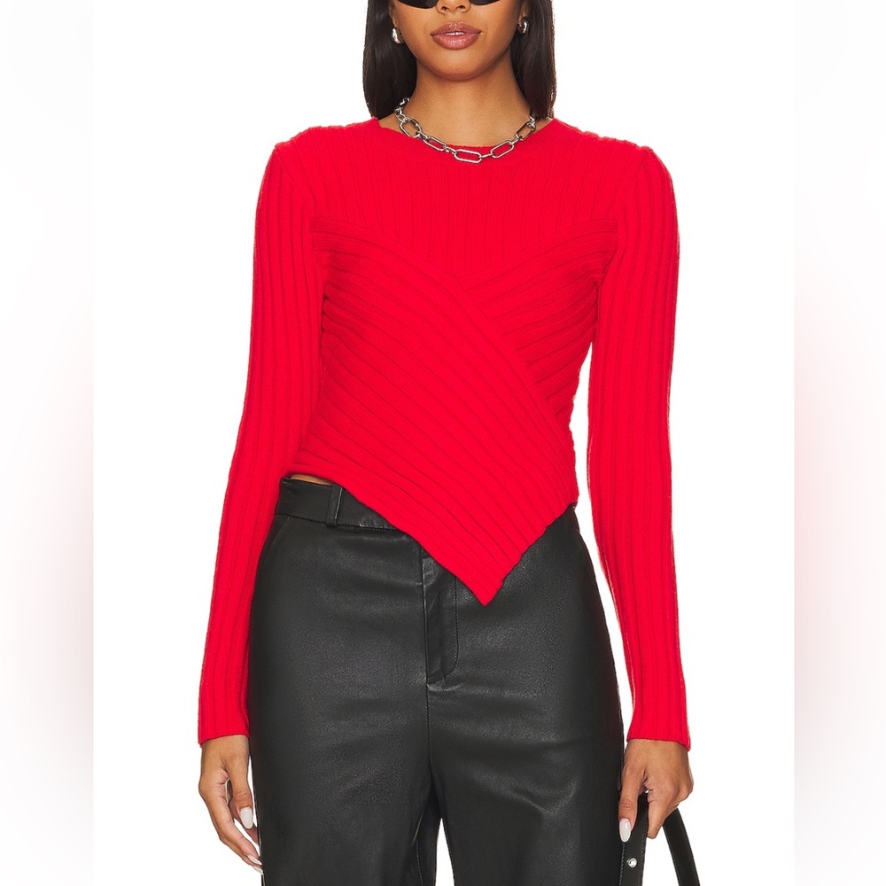 Steve Madden Melissa sweater in cherry red